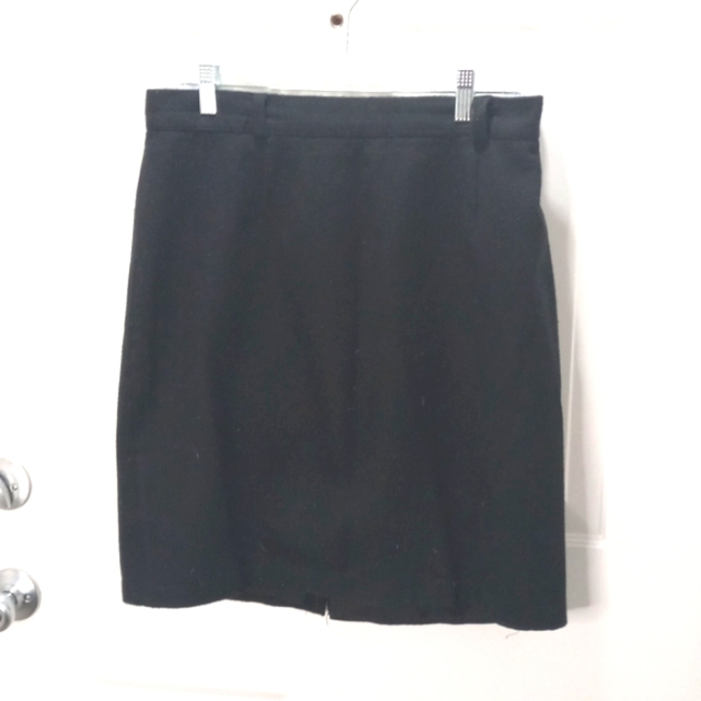 Jessica Scott petites Black midi Skirt, Sz 12